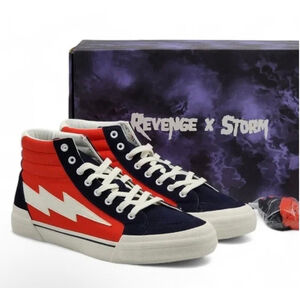 Revenge x Storm Sneakers, Red & Navy, Size 10
